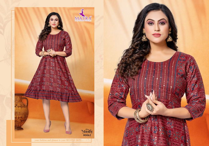 Manshi By Mayra 80059-80066 Anarkali Kurtis Catalog